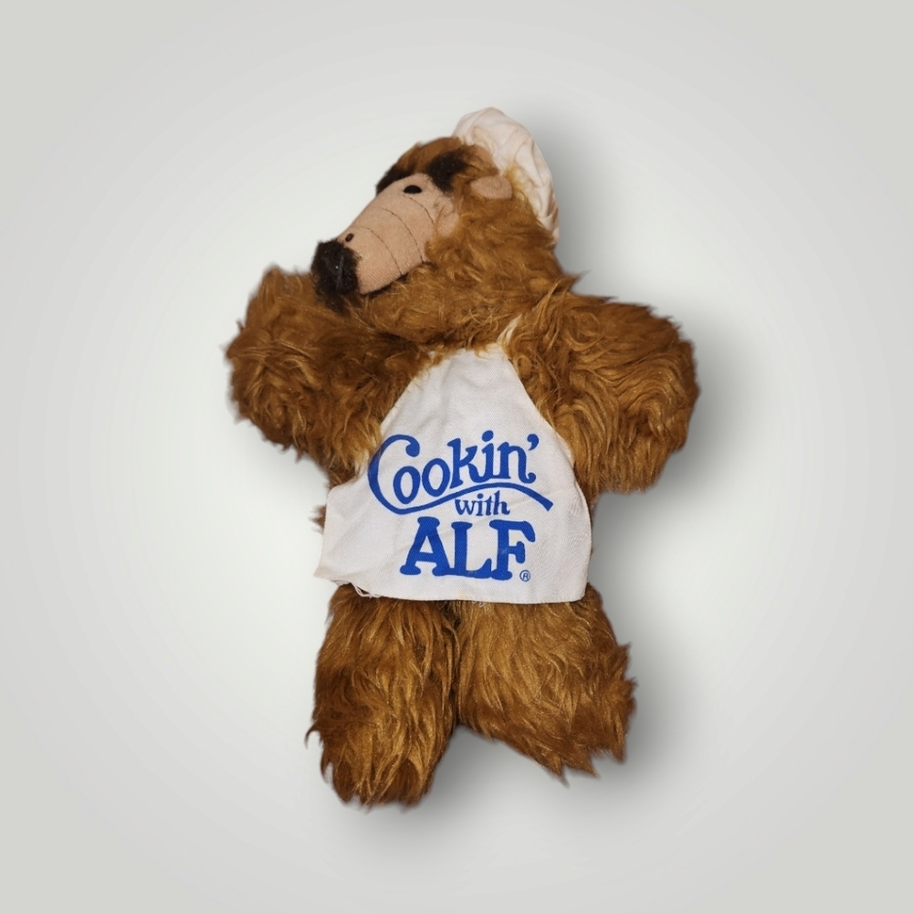 Vintage Alf Hand Puppet 1988 Chef “Cookin’ With Alf” Plush AILEN PRODUCt